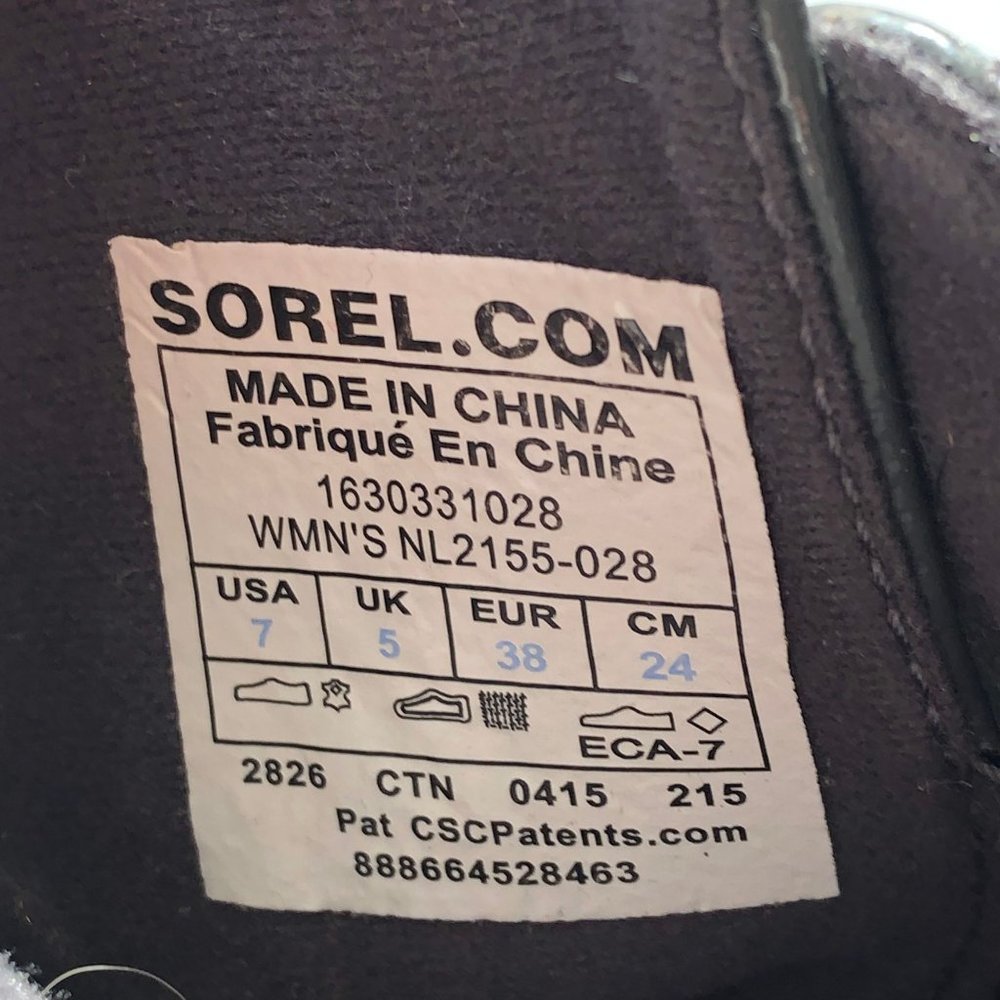 Sorel NL Gray Waterproof Ankle Boot Size 7 - Picture 5 of 13